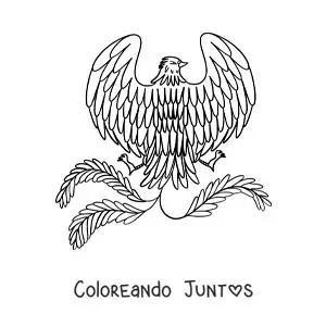 Imagen para colorear de fénix fácil