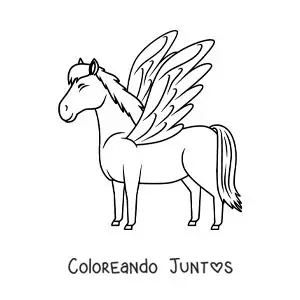 Caballo alado animado