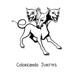 Imagen para colorear de Cerberus