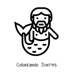 Tritón animado fácil