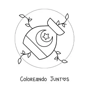 Imagen para colorear de vasija de Acuario