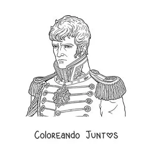 Napoleón Bonaparte en estilo realista