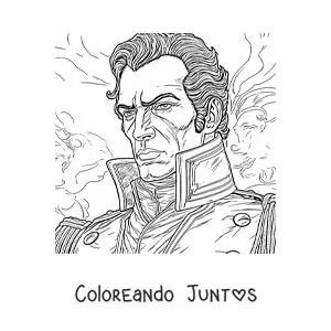 Recreación del rostro de Simón Bolívar