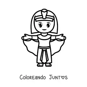 Caricatura de Cleopatra fácil