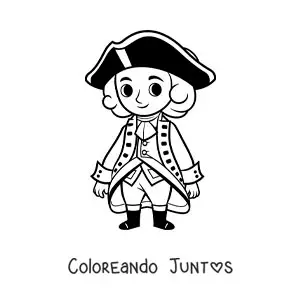 El presidente George Washington kawaii