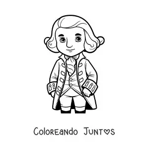El presidente George Washington animado