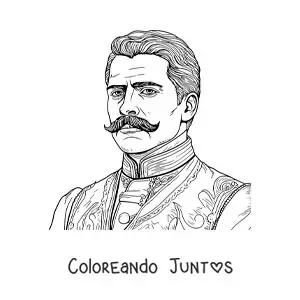 Retrato animado de Emiliano Zapata