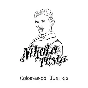 Nikola Tesla con su nombre