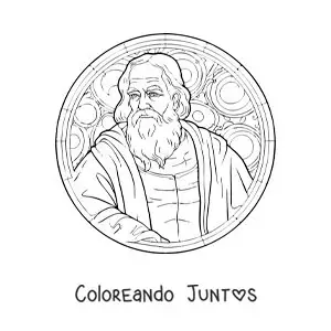 Galileo Galilei en estilo realista
