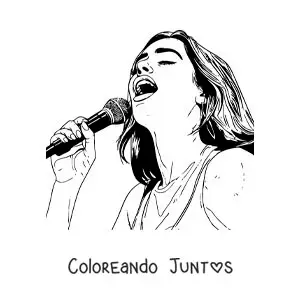 Dua Lipa animada cantando
