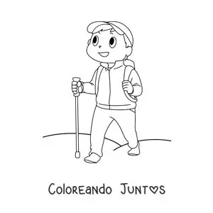 Un joven caminante