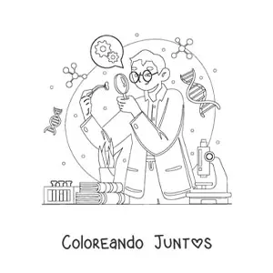 Científico haciendo experimentos