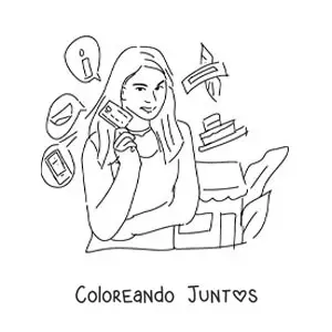 Una mujer con su tarjeta de crédito lista para ir de compras