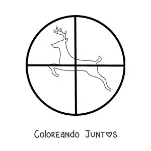 Símbolo de cacería de ciervos