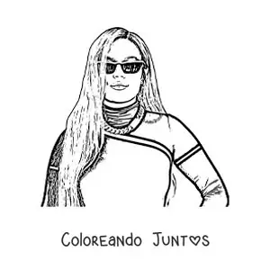 Karol G con lentes de sol