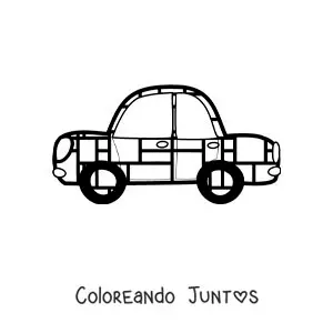 Auto con figuras geométricas al estilo de Mondrian