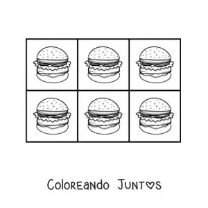 Hamburguesas al estilo pop art de Andy Warhol