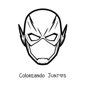 Imagen para colorear de máscara de Flash