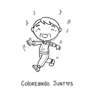 Imagen para colorear de un abuelo haciendo ejercicio