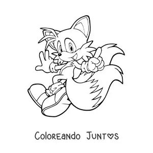 Tails corriendo