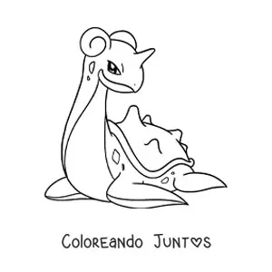 Imagen para colorear del pokémon Lapras