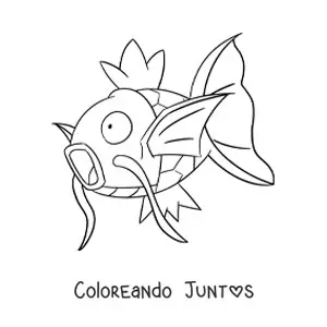 Imagen para colorear del pokémon Magikarp