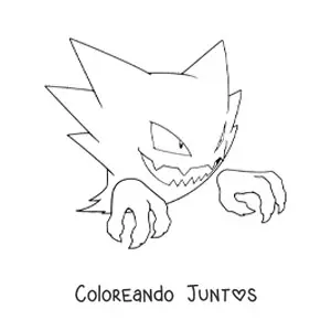 Imagen para colorear del pokémon Haunter