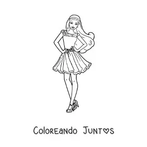 Barbie con vestido