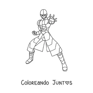 Imagen para colorear de Hit de Dragon Ball