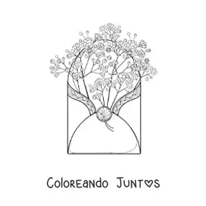 Sobre con claveles