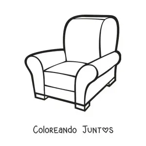 Imagen para colorear de sillón