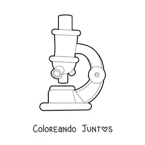 Imagen para colorear de un microscopio óptico