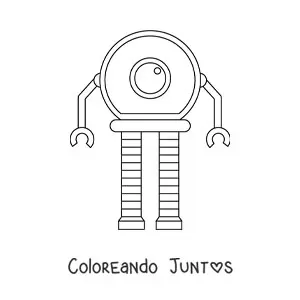 Imagen para colorear de un robot