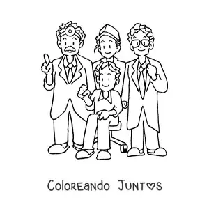 Doctores y paciente