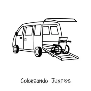 Imagen para colorear de la ambulancia del hospital