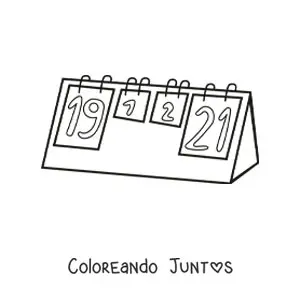 Imagen para colorear de un marcador de voleibol