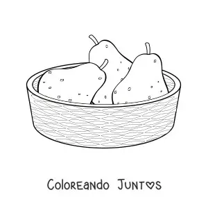 Canasto de peras