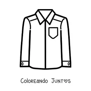 Imagen para colorear de una camisa sencilla