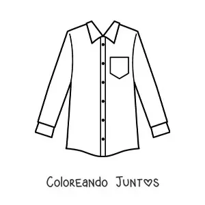Imagen para colorear de una camisa