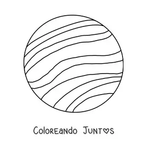 Imagen para colorear del planeta Venus
