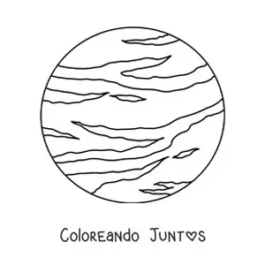 Imagen para colorear del planeta Neptuno