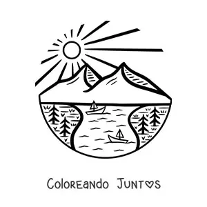Lago en las montañas