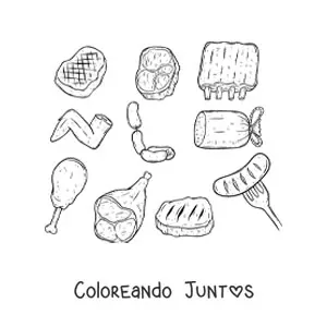 Carnes rojas y blancas