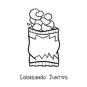 Bolsa de frituras de papa