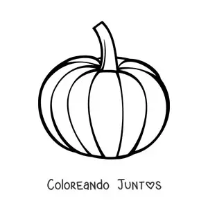 Imagen para colorear de un zapallo grande