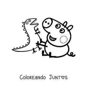 George y Sr Dinosaurio