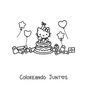 Hello Kitty de cumpleaños
