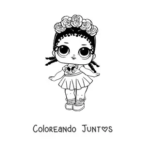 Imagen para colorear de L.O.L. Surprise Coconut Qt