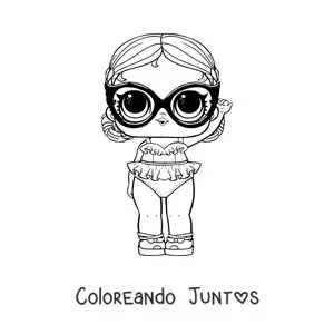 Imagen para colorear de L.O.L. Surprise Vacay Babay