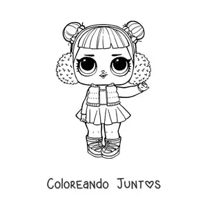 Imagen para colorear de L.O.L. Surprise Snow angel